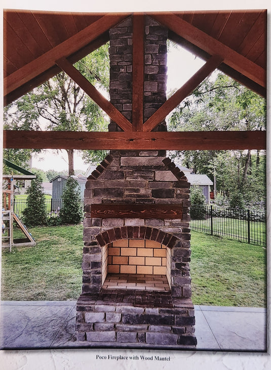 POCO FIREPLACE with Arched Lintel