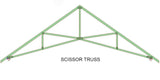 9/12 Scissor Truss