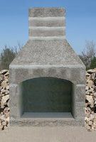 Stone Age Manufacturing 48" Contractor Series Fireplace with Arched Lintel