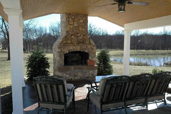 Stone Age Manufacturing 48" Standard Series Fireplace with Arched Lintel without Firebrick
